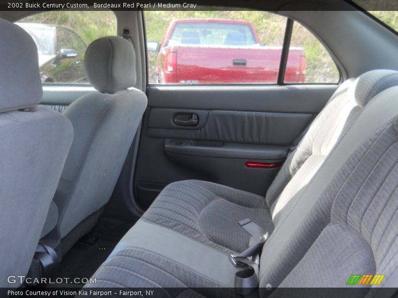 Bordeaux Red Pearl / Medium Gray 2002 Buick Century Custom