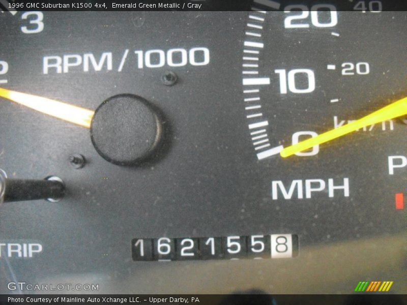 Emerald Green Metallic / Gray 1996 GMC Suburban K1500 4x4