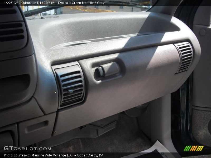 Emerald Green Metallic / Gray 1996 GMC Suburban K1500 4x4