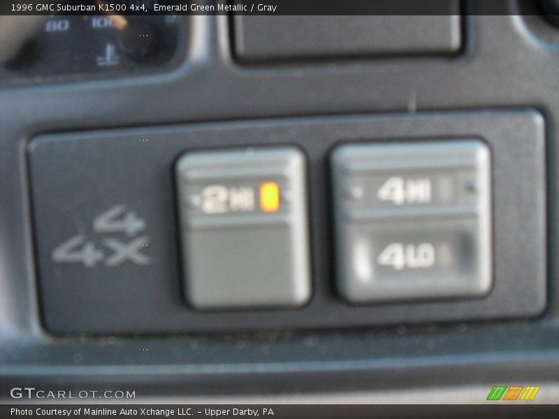 Emerald Green Metallic / Gray 1996 GMC Suburban K1500 4x4