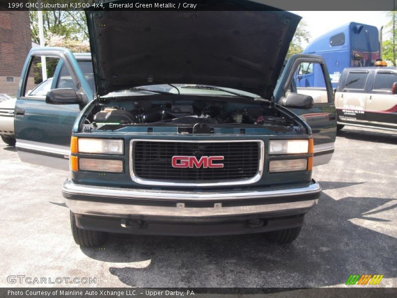 Emerald Green Metallic / Gray 1996 GMC Suburban K1500 4x4