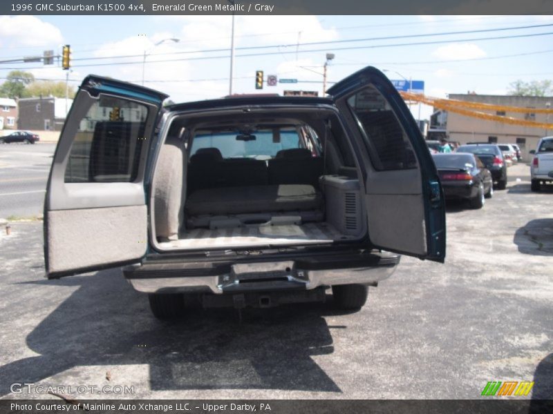 Emerald Green Metallic / Gray 1996 GMC Suburban K1500 4x4