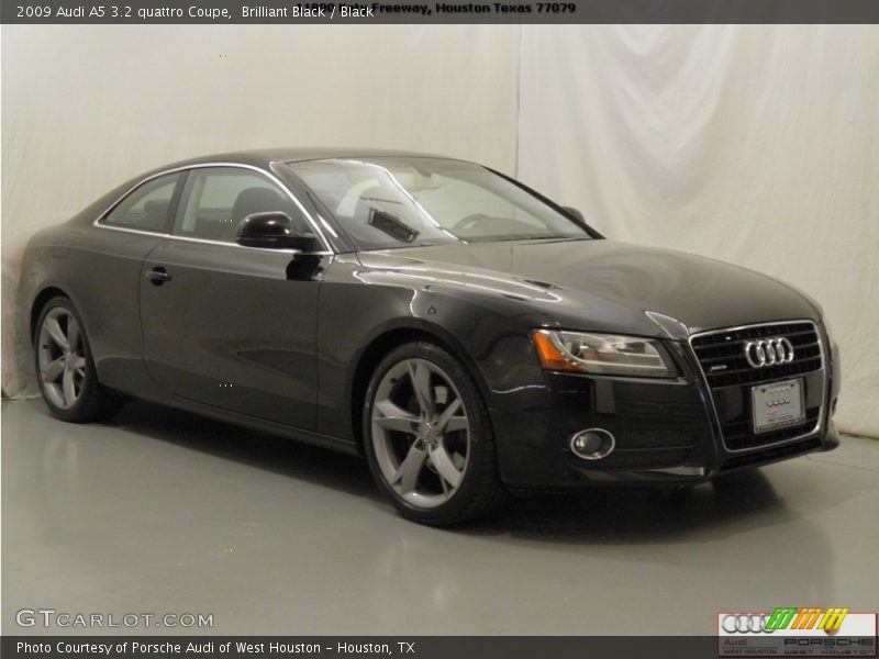 Brilliant Black / Black 2009 Audi A5 3.2 quattro Coupe