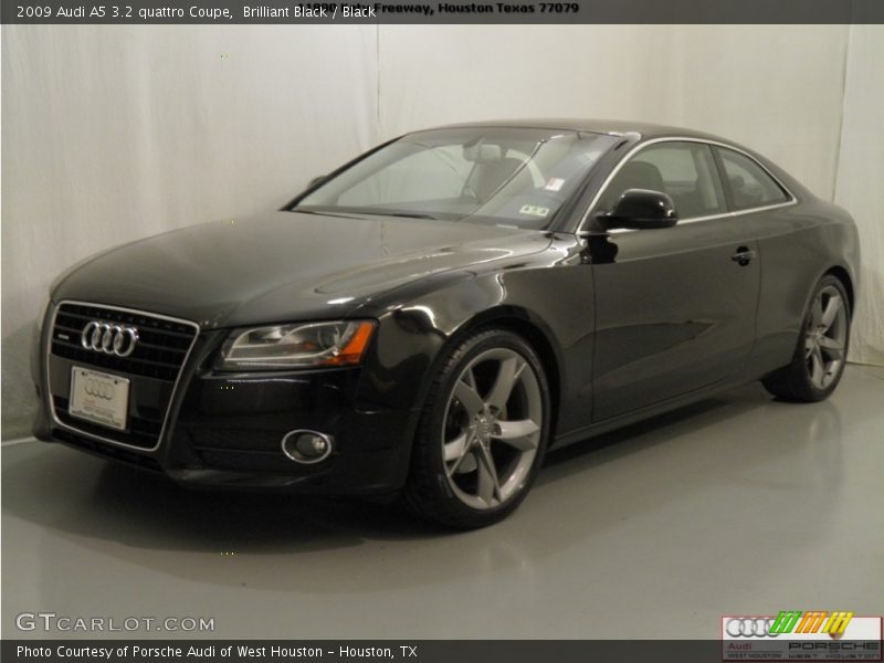 Brilliant Black / Black 2009 Audi A5 3.2 quattro Coupe