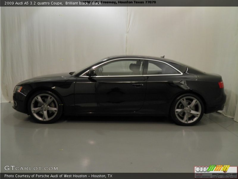Brilliant Black / Black 2009 Audi A5 3.2 quattro Coupe