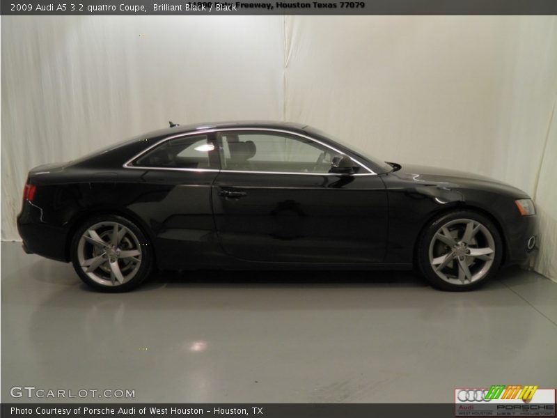 Brilliant Black / Black 2009 Audi A5 3.2 quattro Coupe