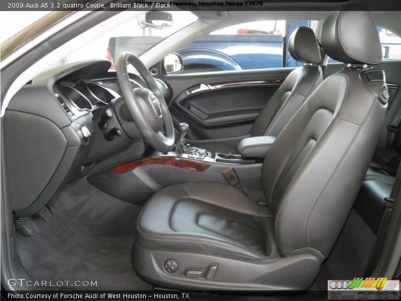 Brilliant Black / Black 2009 Audi A5 3.2 quattro Coupe
