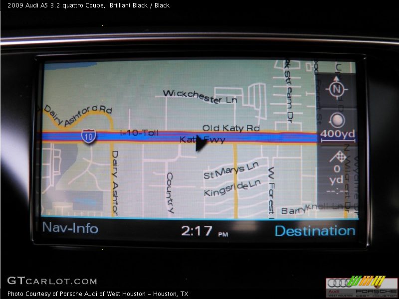 Brilliant Black / Black 2009 Audi A5 3.2 quattro Coupe