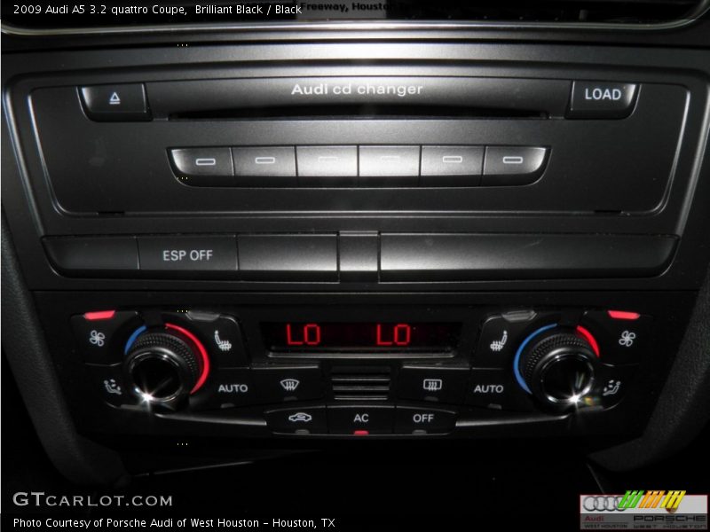 Brilliant Black / Black 2009 Audi A5 3.2 quattro Coupe