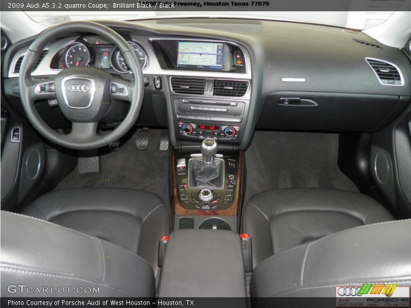 Brilliant Black / Black 2009 Audi A5 3.2 quattro Coupe