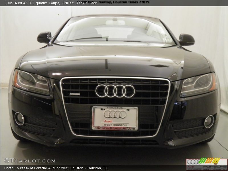 Brilliant Black / Black 2009 Audi A5 3.2 quattro Coupe
