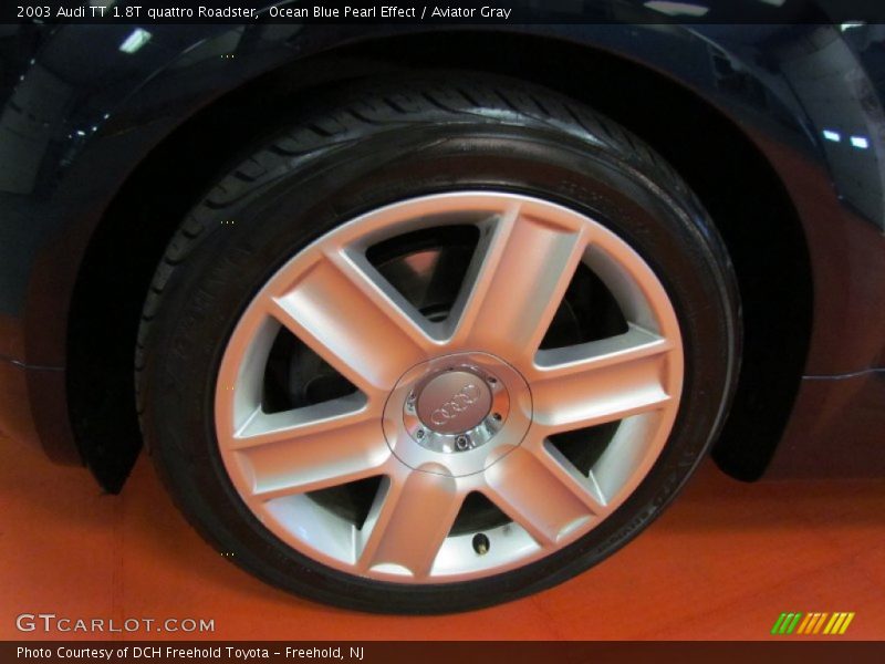 Ocean Blue Pearl Effect / Aviator Gray 2003 Audi TT 1.8T quattro Roadster