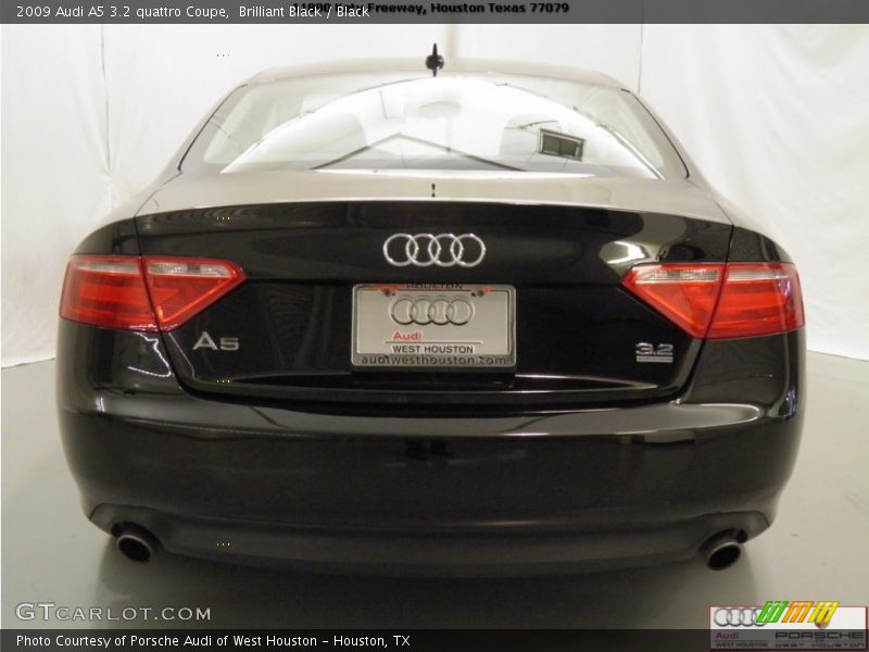 Brilliant Black / Black 2009 Audi A5 3.2 quattro Coupe