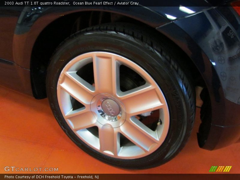 Ocean Blue Pearl Effect / Aviator Gray 2003 Audi TT 1.8T quattro Roadster