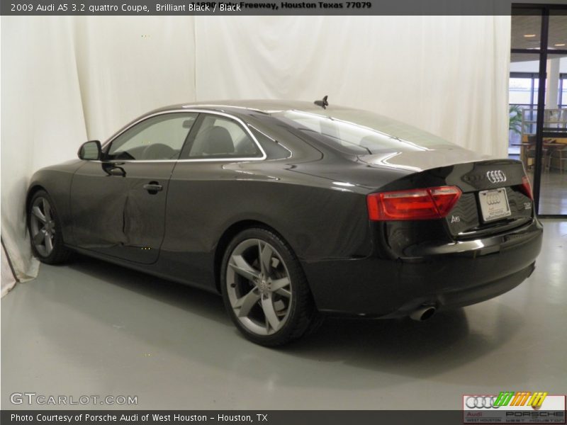 Brilliant Black / Black 2009 Audi A5 3.2 quattro Coupe