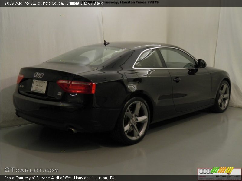 Brilliant Black / Black 2009 Audi A5 3.2 quattro Coupe