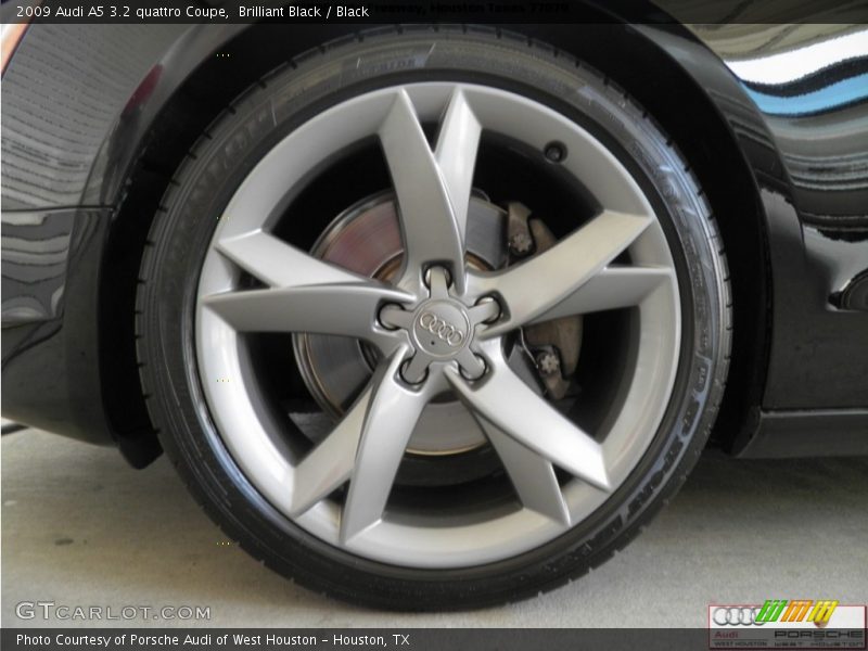 Brilliant Black / Black 2009 Audi A5 3.2 quattro Coupe
