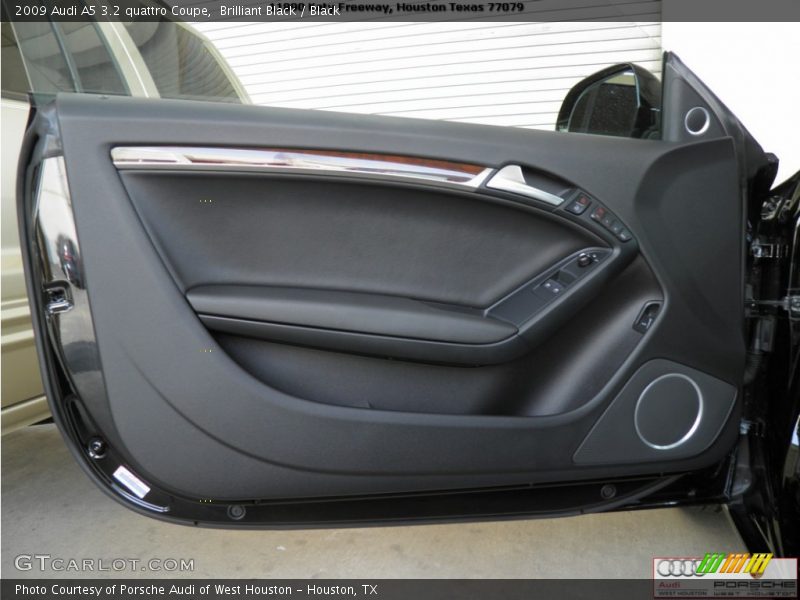 Brilliant Black / Black 2009 Audi A5 3.2 quattro Coupe