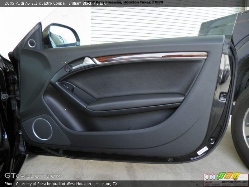 Brilliant Black / Black 2009 Audi A5 3.2 quattro Coupe