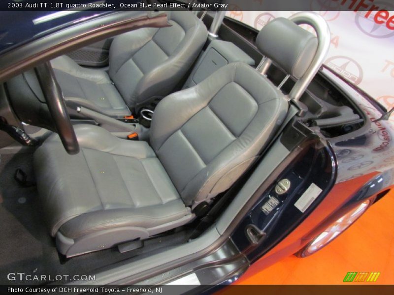 Ocean Blue Pearl Effect / Aviator Gray 2003 Audi TT 1.8T quattro Roadster