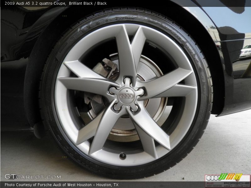 Brilliant Black / Black 2009 Audi A5 3.2 quattro Coupe