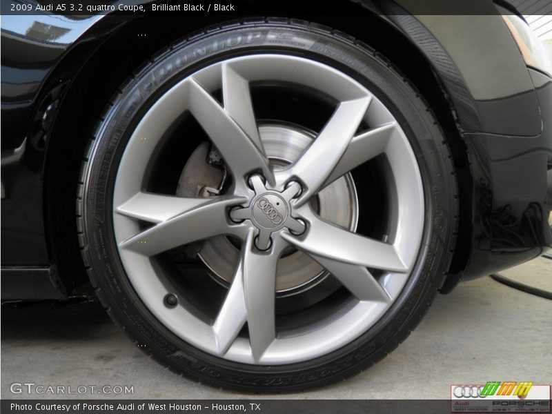 Brilliant Black / Black 2009 Audi A5 3.2 quattro Coupe