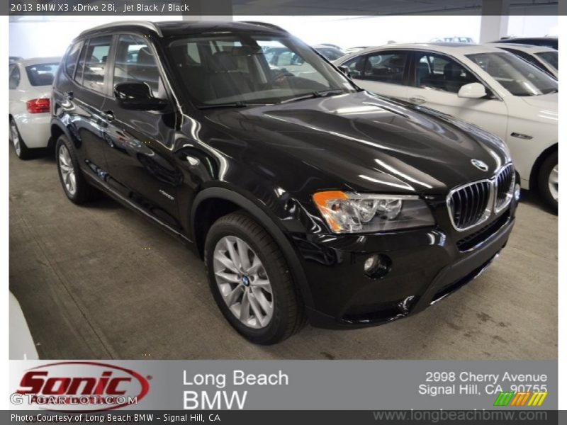Jet Black / Black 2013 BMW X3 xDrive 28i