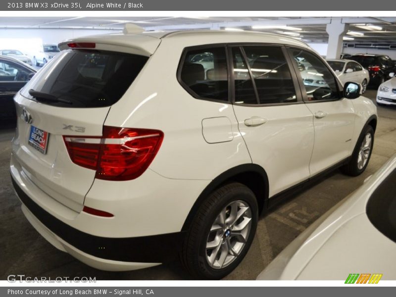 Alpine White / Black 2013 BMW X3 xDrive 35i
