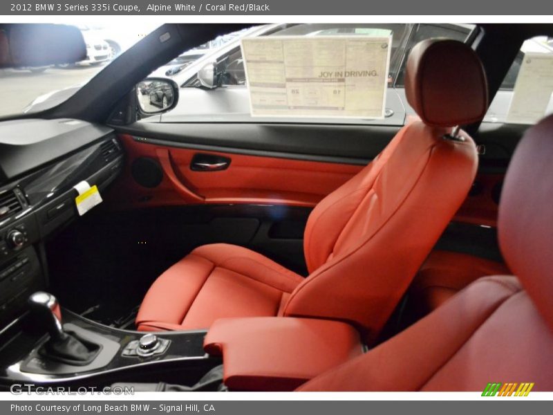 Alpine White / Coral Red/Black 2012 BMW 3 Series 335i Coupe