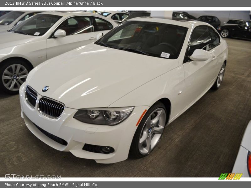 Alpine White / Black 2012 BMW 3 Series 335i Coupe