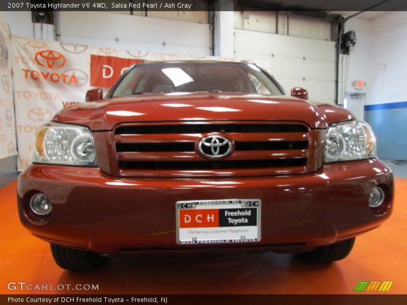 Salsa Red Pearl / Ash Gray 2007 Toyota Highlander V6 4WD