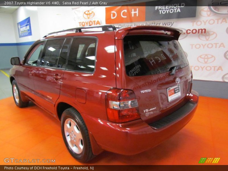 Salsa Red Pearl / Ash Gray 2007 Toyota Highlander V6 4WD