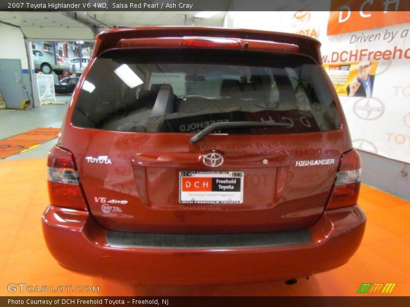 Salsa Red Pearl / Ash Gray 2007 Toyota Highlander V6 4WD