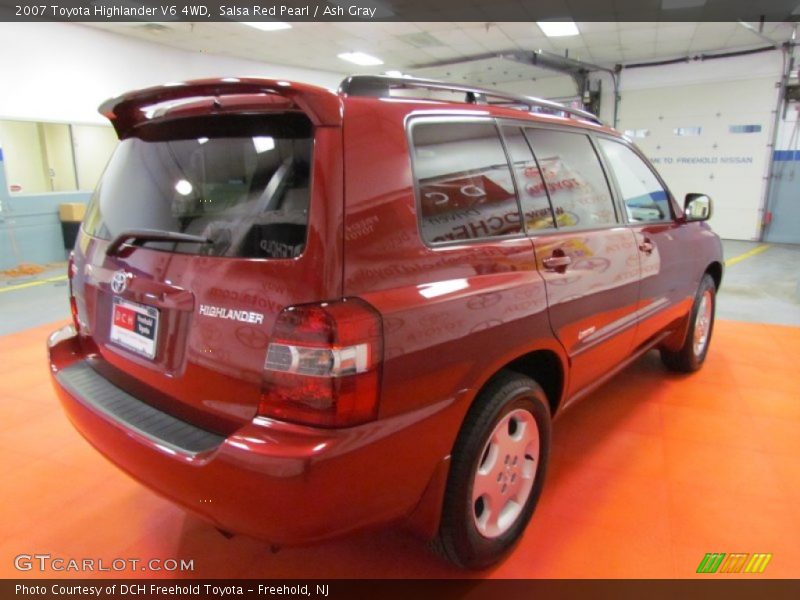 Salsa Red Pearl / Ash Gray 2007 Toyota Highlander V6 4WD
