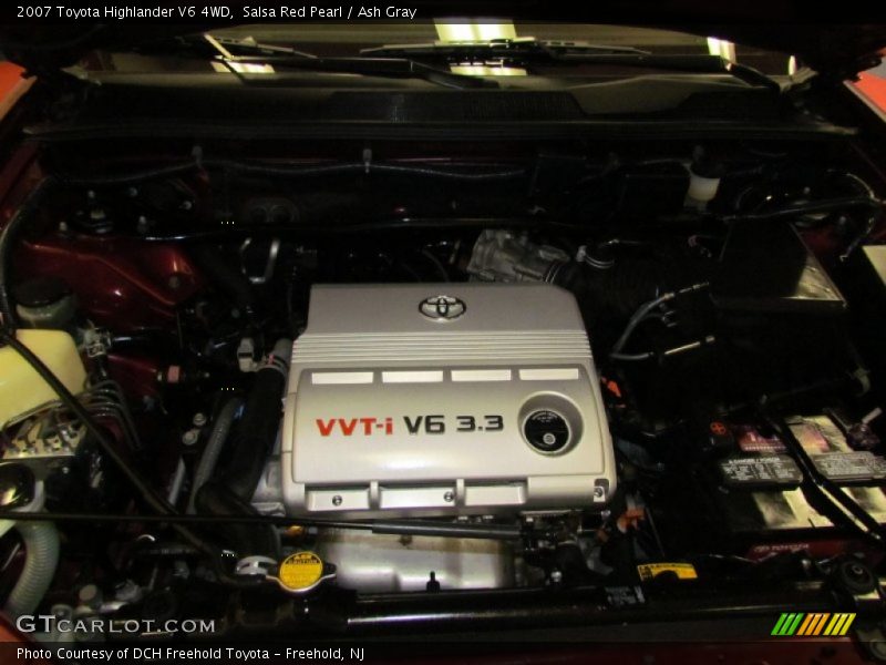 Salsa Red Pearl / Ash Gray 2007 Toyota Highlander V6 4WD