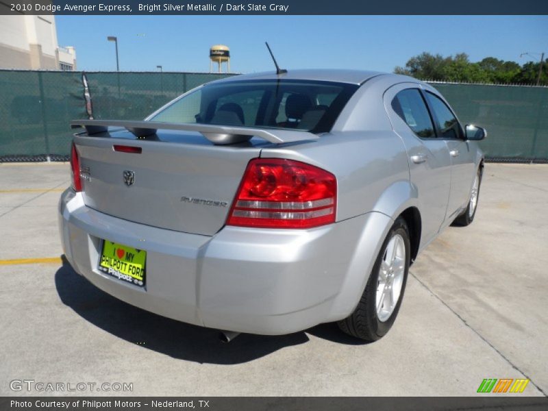 Bright Silver Metallic / Dark Slate Gray 2010 Dodge Avenger Express
