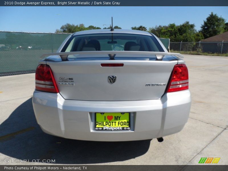 Bright Silver Metallic / Dark Slate Gray 2010 Dodge Avenger Express