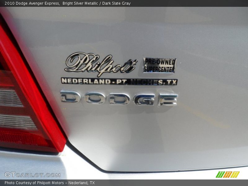 Bright Silver Metallic / Dark Slate Gray 2010 Dodge Avenger Express