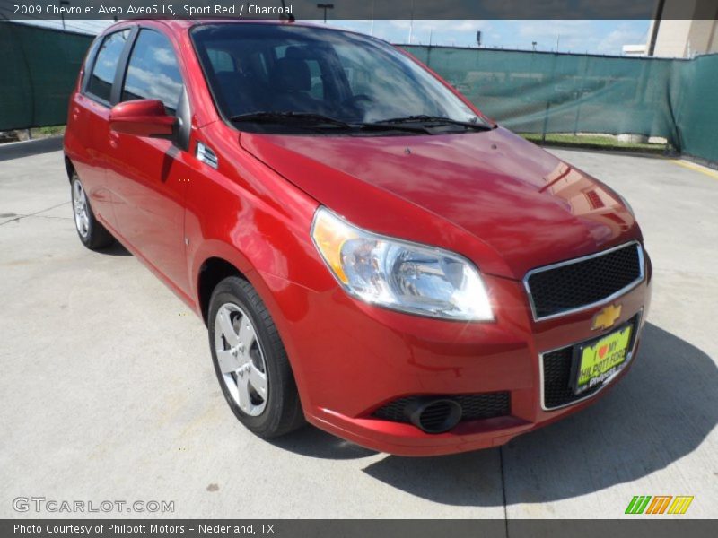Sport Red / Charcoal 2009 Chevrolet Aveo Aveo5 LS