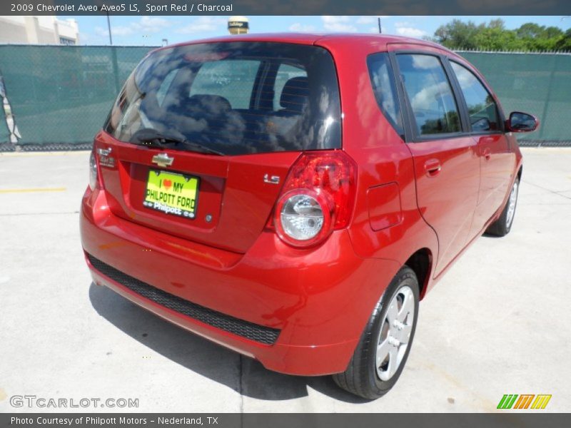 Sport Red / Charcoal 2009 Chevrolet Aveo Aveo5 LS