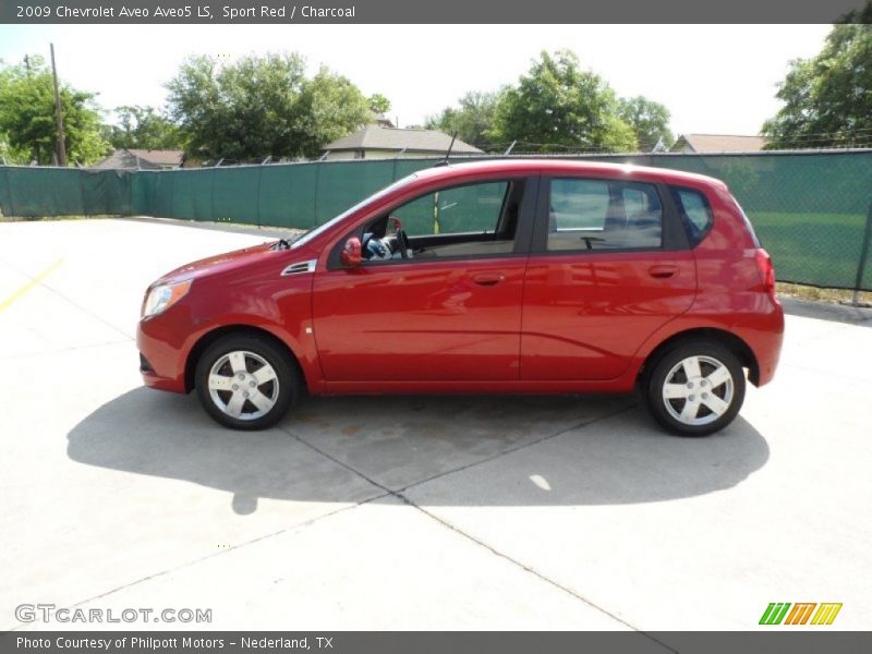 Sport Red / Charcoal 2009 Chevrolet Aveo Aveo5 LS