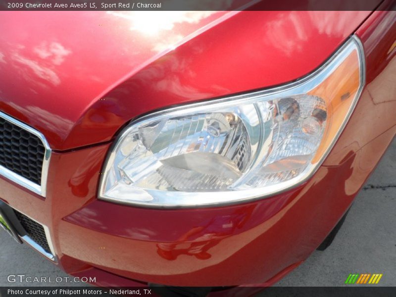 Sport Red / Charcoal 2009 Chevrolet Aveo Aveo5 LS