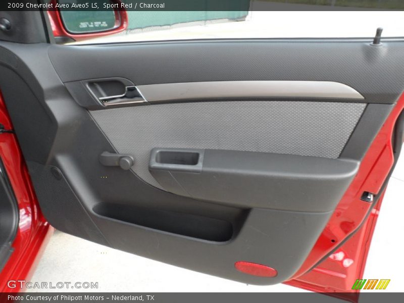 Sport Red / Charcoal 2009 Chevrolet Aveo Aveo5 LS