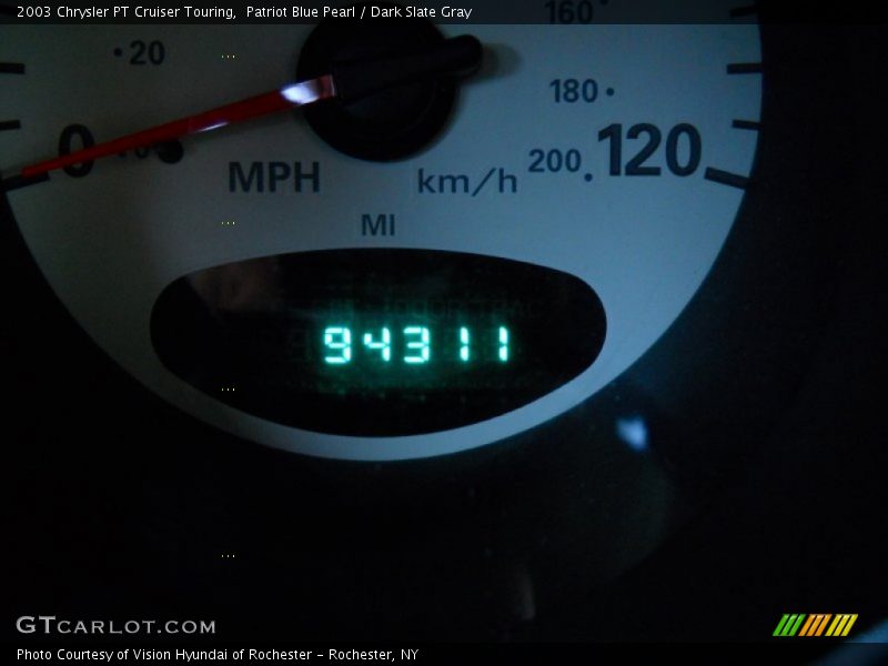 Patriot Blue Pearl / Dark Slate Gray 2003 Chrysler PT Cruiser Touring