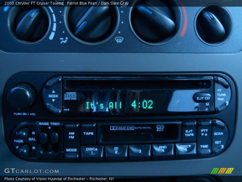 Patriot Blue Pearl / Dark Slate Gray 2003 Chrysler PT Cruiser Touring