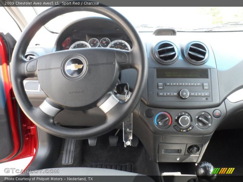 Sport Red / Charcoal 2009 Chevrolet Aveo Aveo5 LS