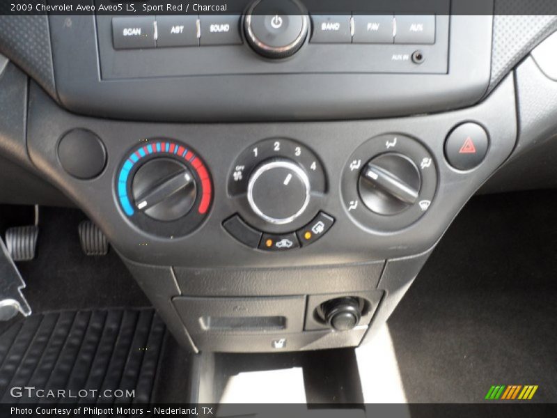 Sport Red / Charcoal 2009 Chevrolet Aveo Aveo5 LS