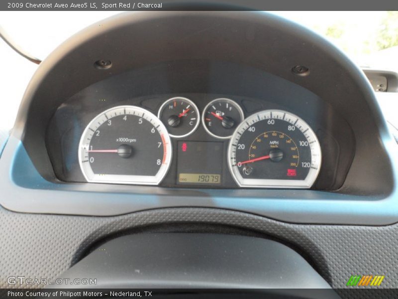 Sport Red / Charcoal 2009 Chevrolet Aveo Aveo5 LS