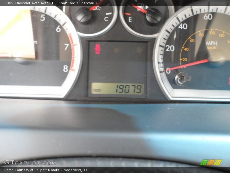 Sport Red / Charcoal 2009 Chevrolet Aveo Aveo5 LS
