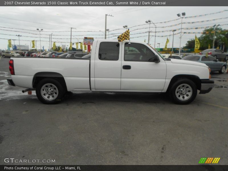 Summit White / Dark Charcoal 2007 Chevrolet Silverado 1500 Classic Work Truck Extended Cab